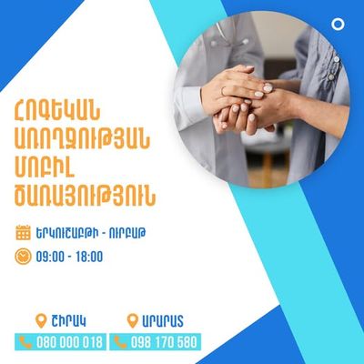 Շիրակի և Արարատի մարզերում գործում է է հոգեկան առողջության մոբիլ ծառայությունը